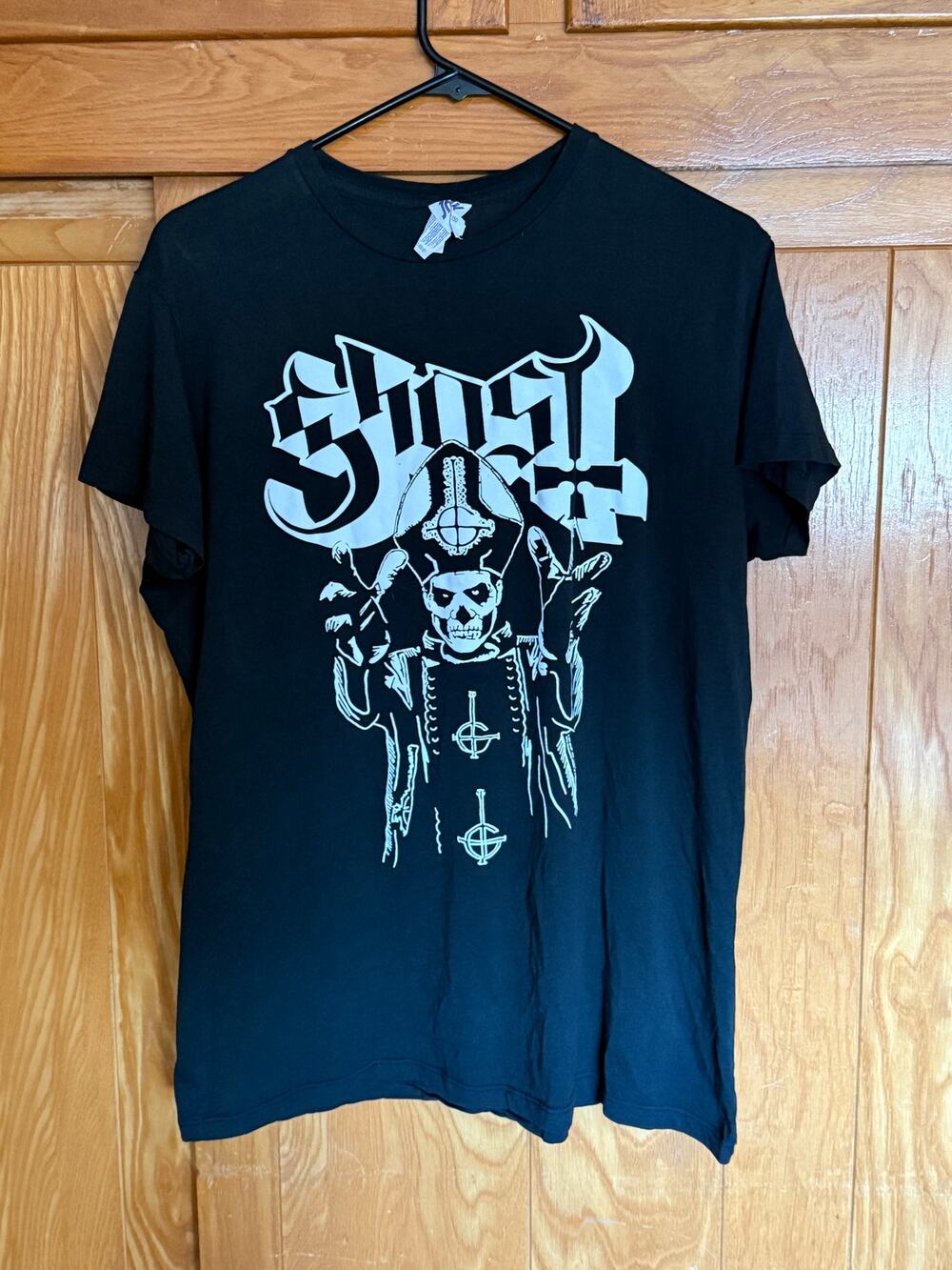 Men's GHOST Band "Papa Wrath" Graphic Tee, Black